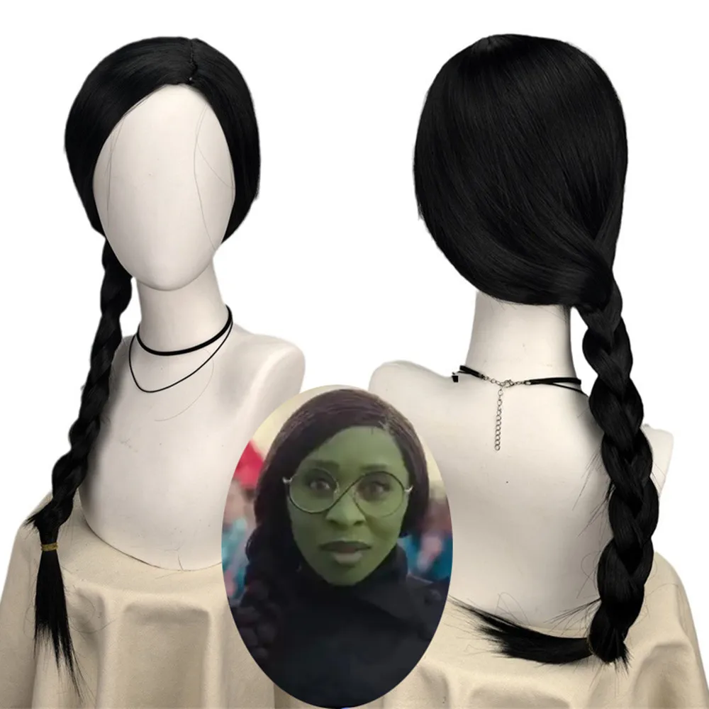 Synthetic Braided Wigs For Black Women - Perruques Elphaba méchantes pour femmes et