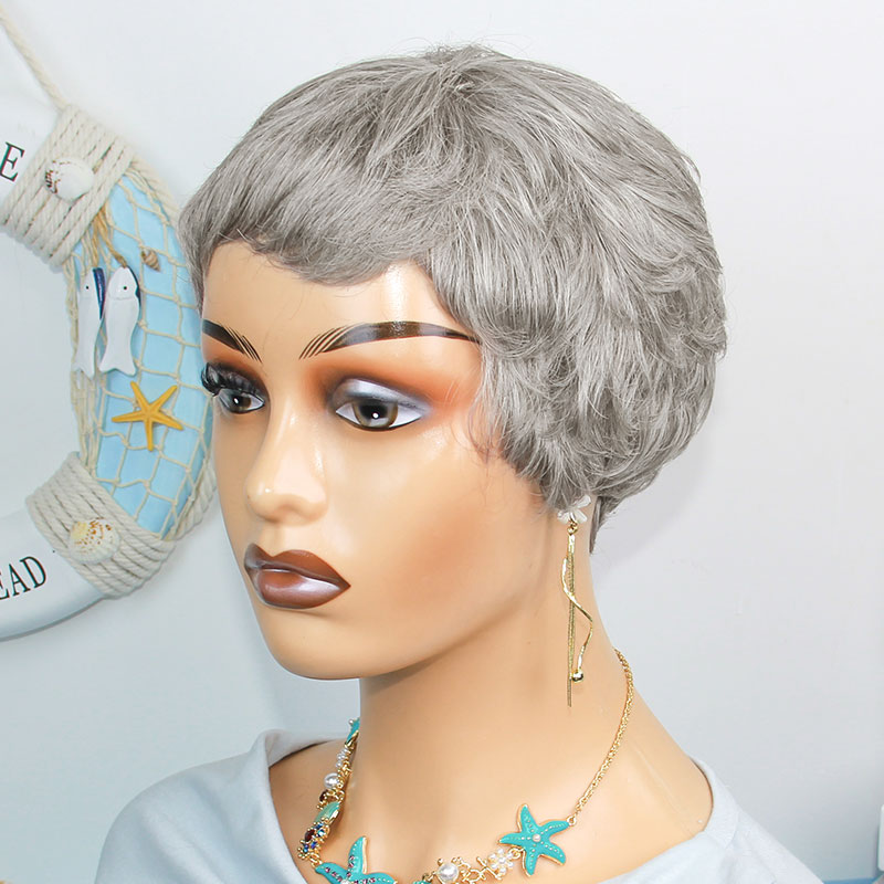Short Pixie Cut Wig Human Hair Cheap - Perruques courtes et droites en cheveux