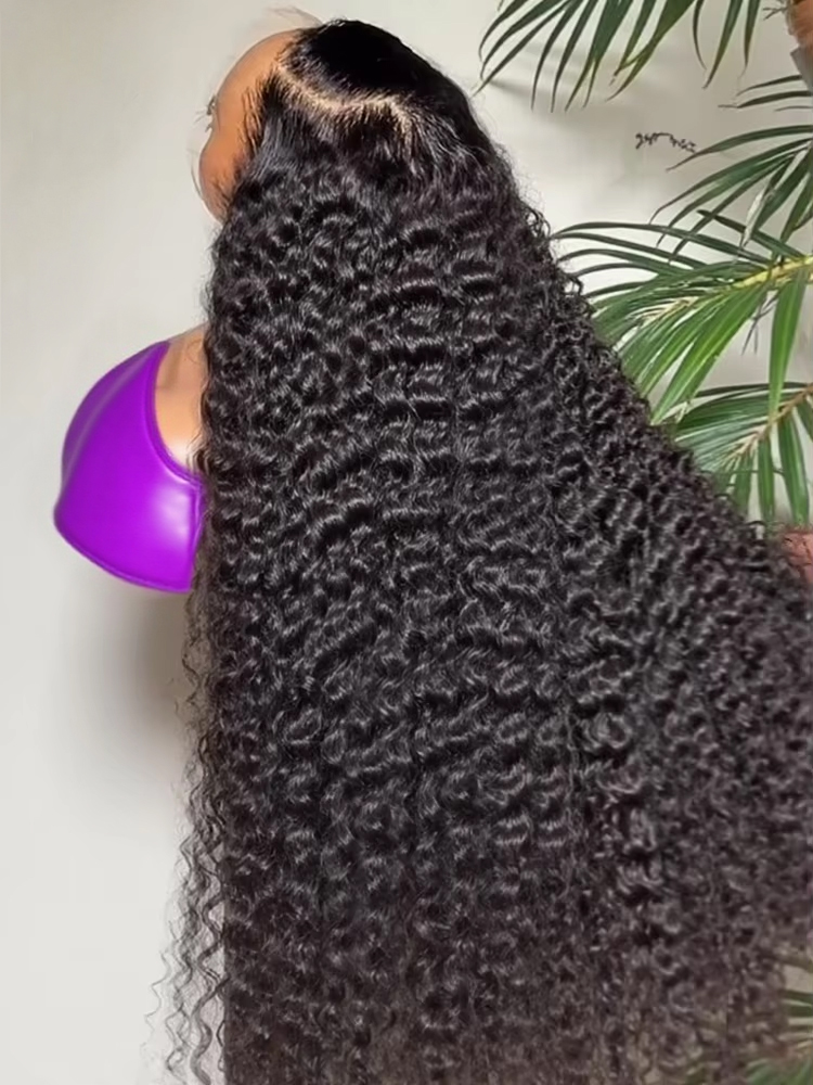 Water Wave Bulk Human Hair For Braiding - Perruques de vague d'eau profonde 13x4