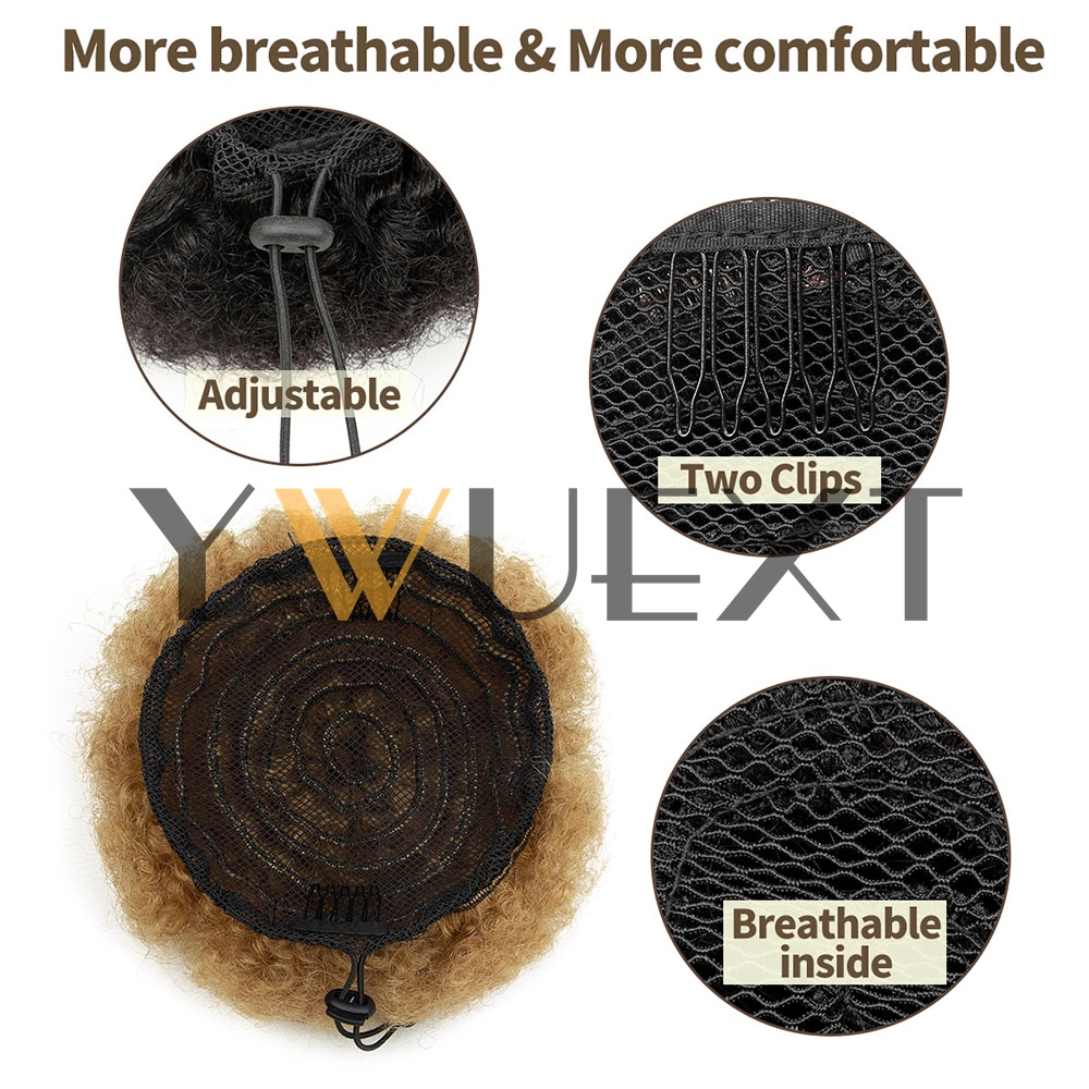 YWUEXT Honey Gold Afro Kinky P - Drawstring Afro Curly Puff Ponytail avis et prix