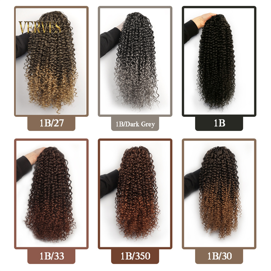 VERVES cordon synthétique bouf - Drawstring Afro Curly Puff Ponytail avis et prix