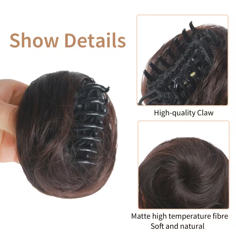 Chignon synthétique à pince, c - Claw Clip Messy Bun Hair Piece avis et prix