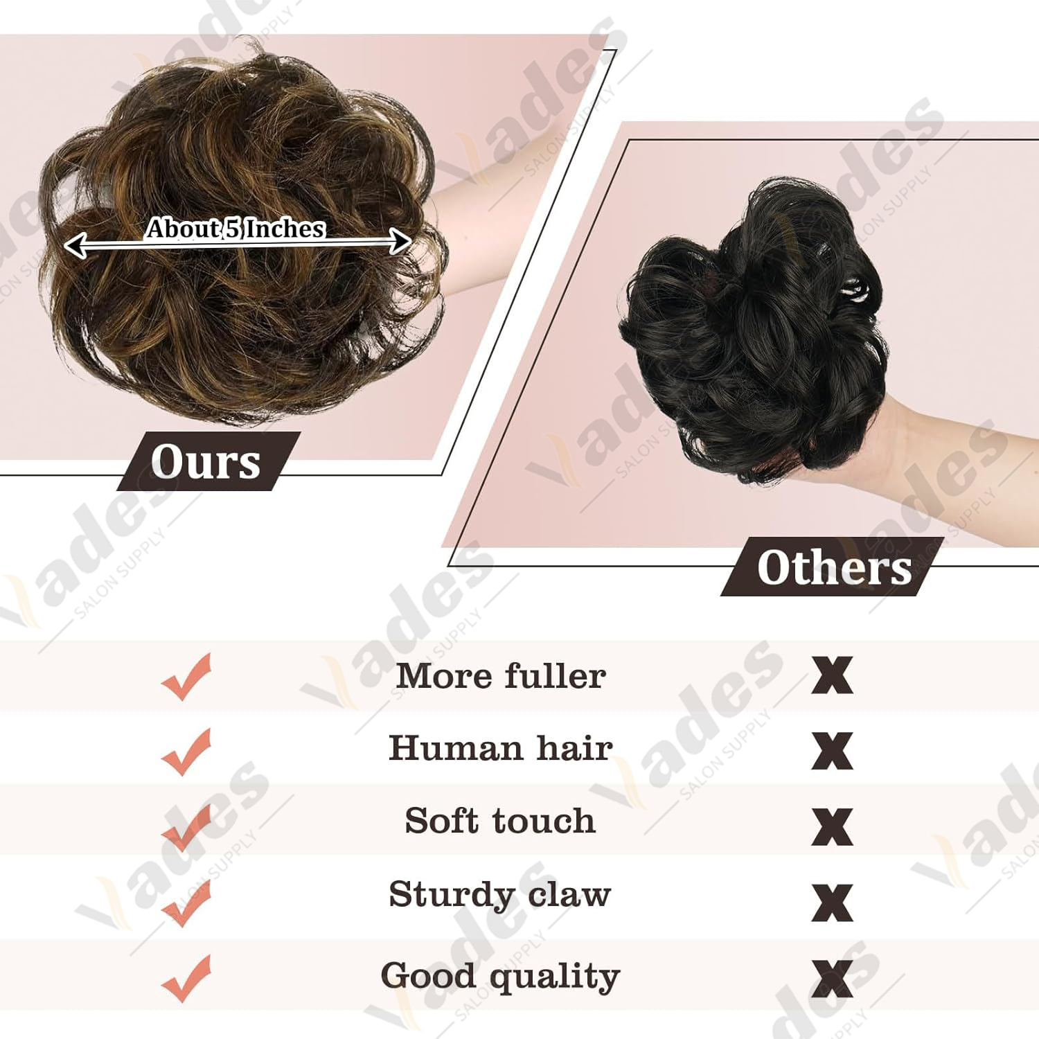 Chignon en désordre cheveux on - Claw Clip Messy Bun Hair Piece avis et prix