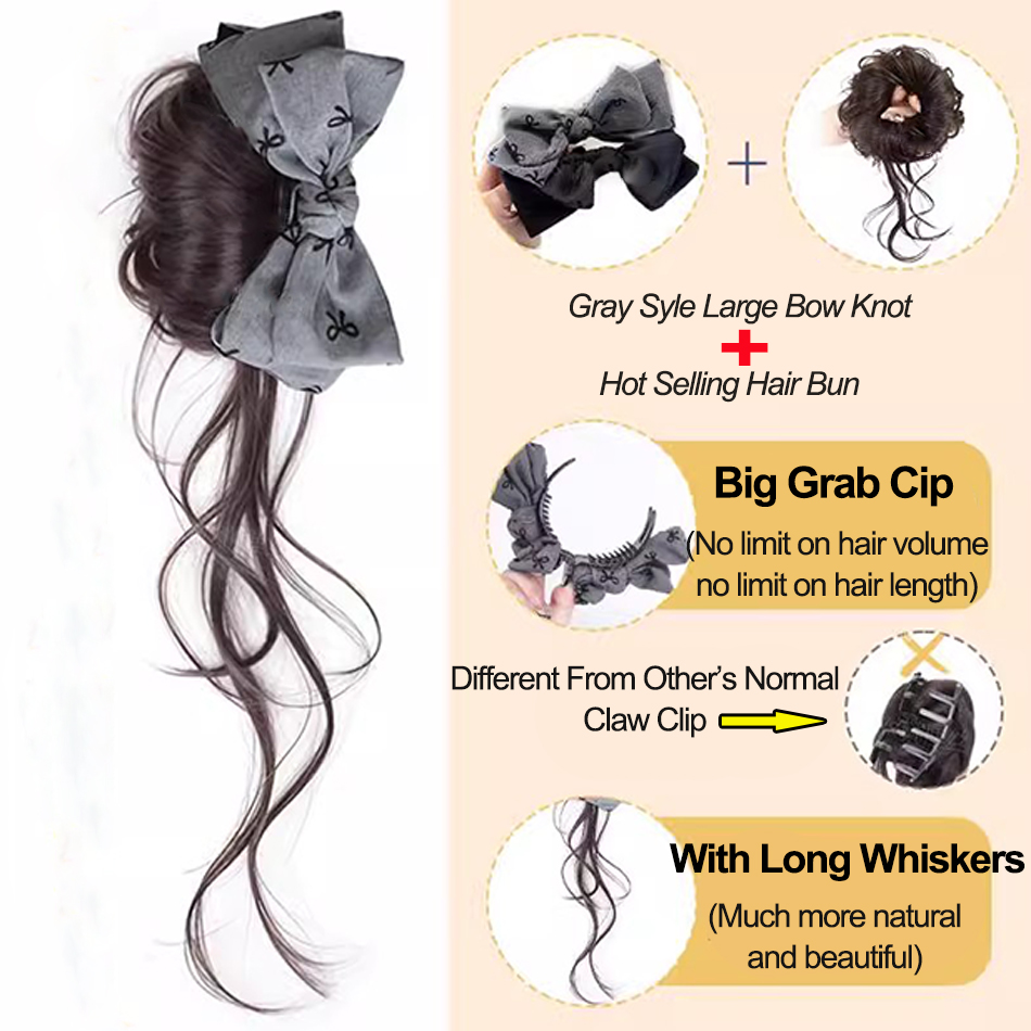 Extension de cheveux synthétiq - Claw Clip Messy Bun Hair Piece avis et prix