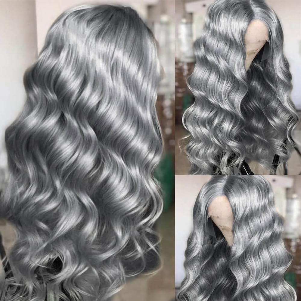 Cosplay vague de corps argent  - 613 Blonde Body Wave Lace Front Wig avis et prix