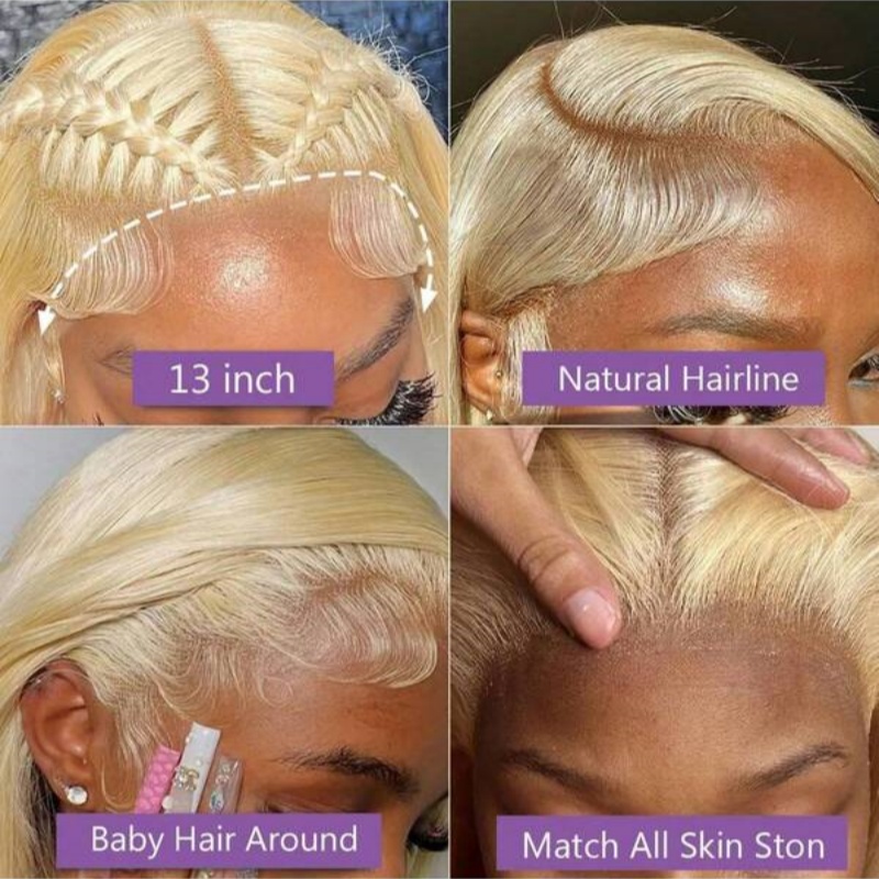 Perruque Lace Frontal Wig Body - 613 Blonde Body Wave Lace Front Wig avis et prix