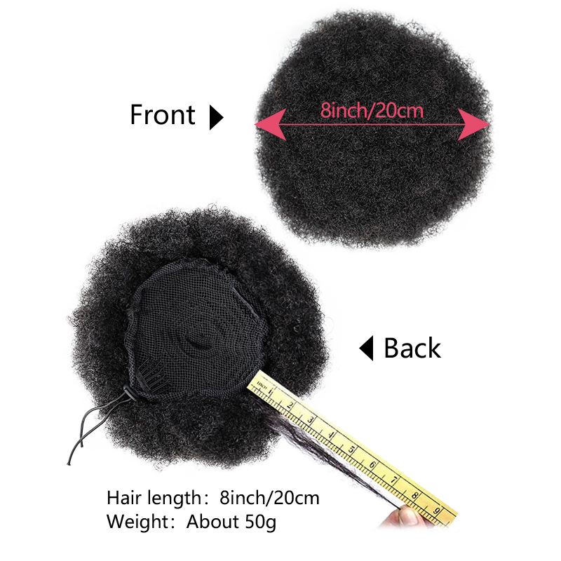 8 pouces Afro bouffée cordon q - Drawstring Afro Curly Puff Ponytail avis et prix