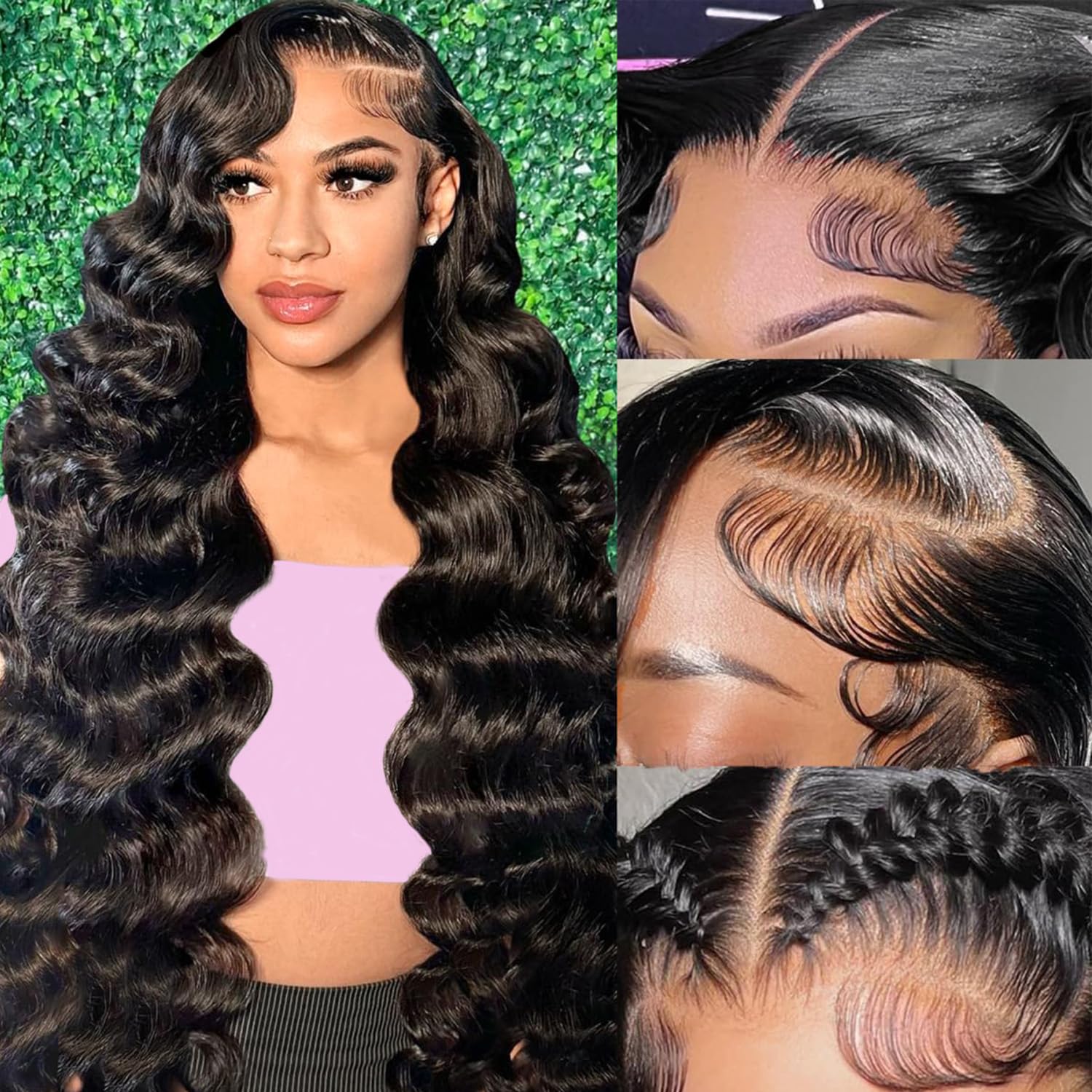 Perruque Lace Front 13x6 HD Tr - Hd Lace Frontal Wig Human Hair Pre Plucked avis et prix