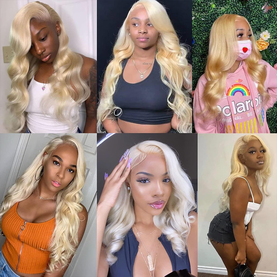 Perruque frontale en dentelle  - 613 Blonde Body Wave Lace Front Wig avis et prix