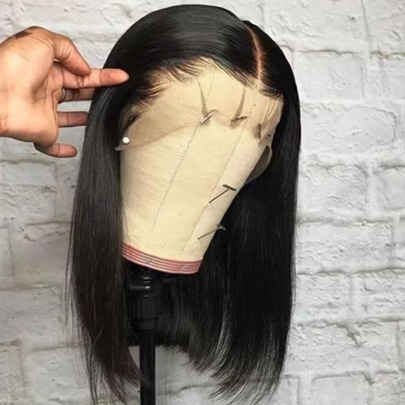 Perruques frontales en dentell - Pre Parted 13X4 Lace Front Bob Wig avis et prix