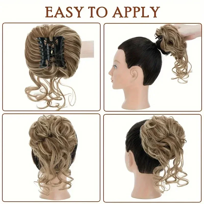 Cheveux en désordre Chignon pi - Claw Clip Messy Bun Hair Piece avis et prix