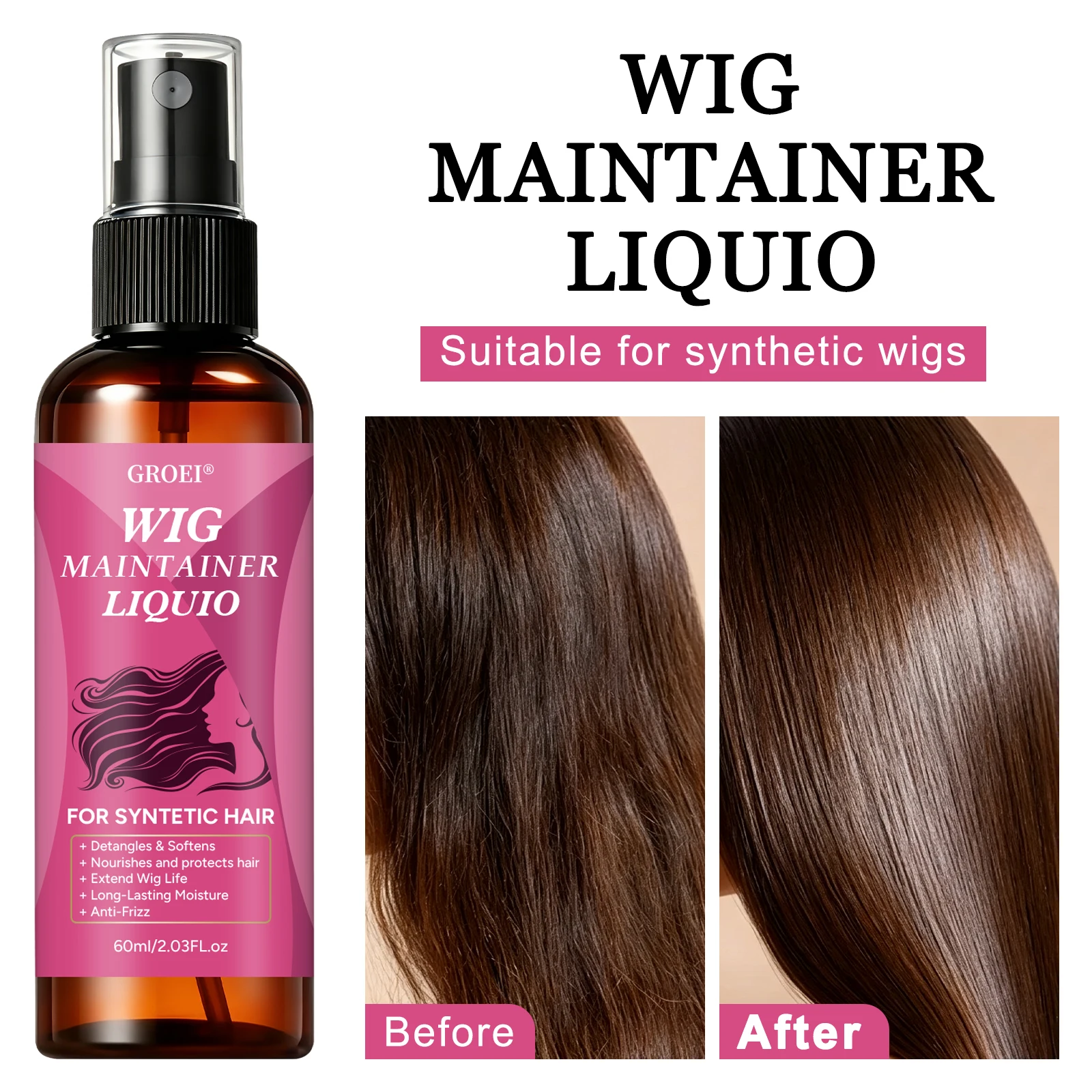 GROEI Spray Anti-Frisottis pou - Synthetic Wigs avis et prix
