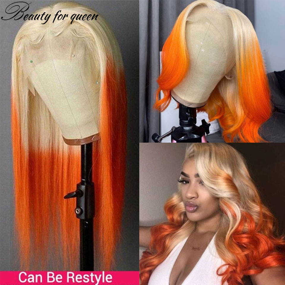 Gingembre 613 Orange vague de  - 613 Blonde Body Wave Lace Front Wig avis et prix