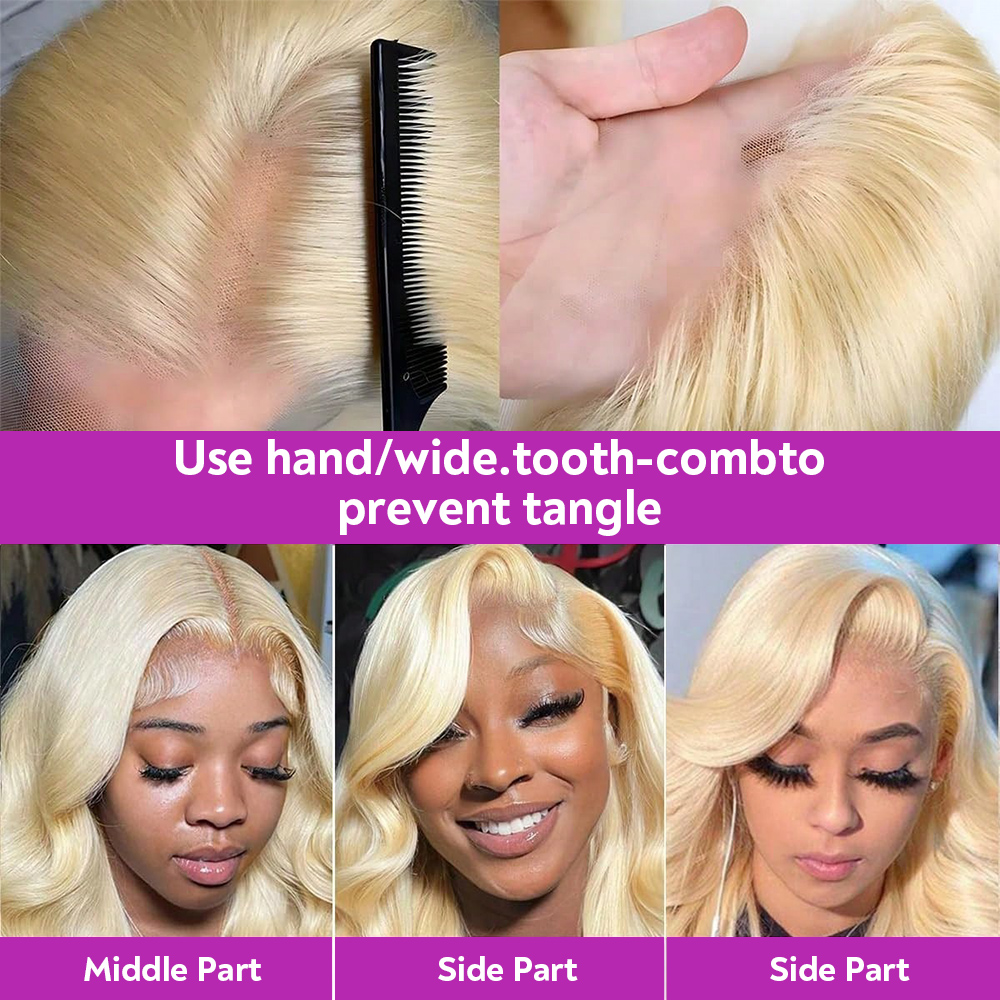 Perruque frontale en dentelle  - 613 Blonde Body Wave Lace Front Wig avis et prix