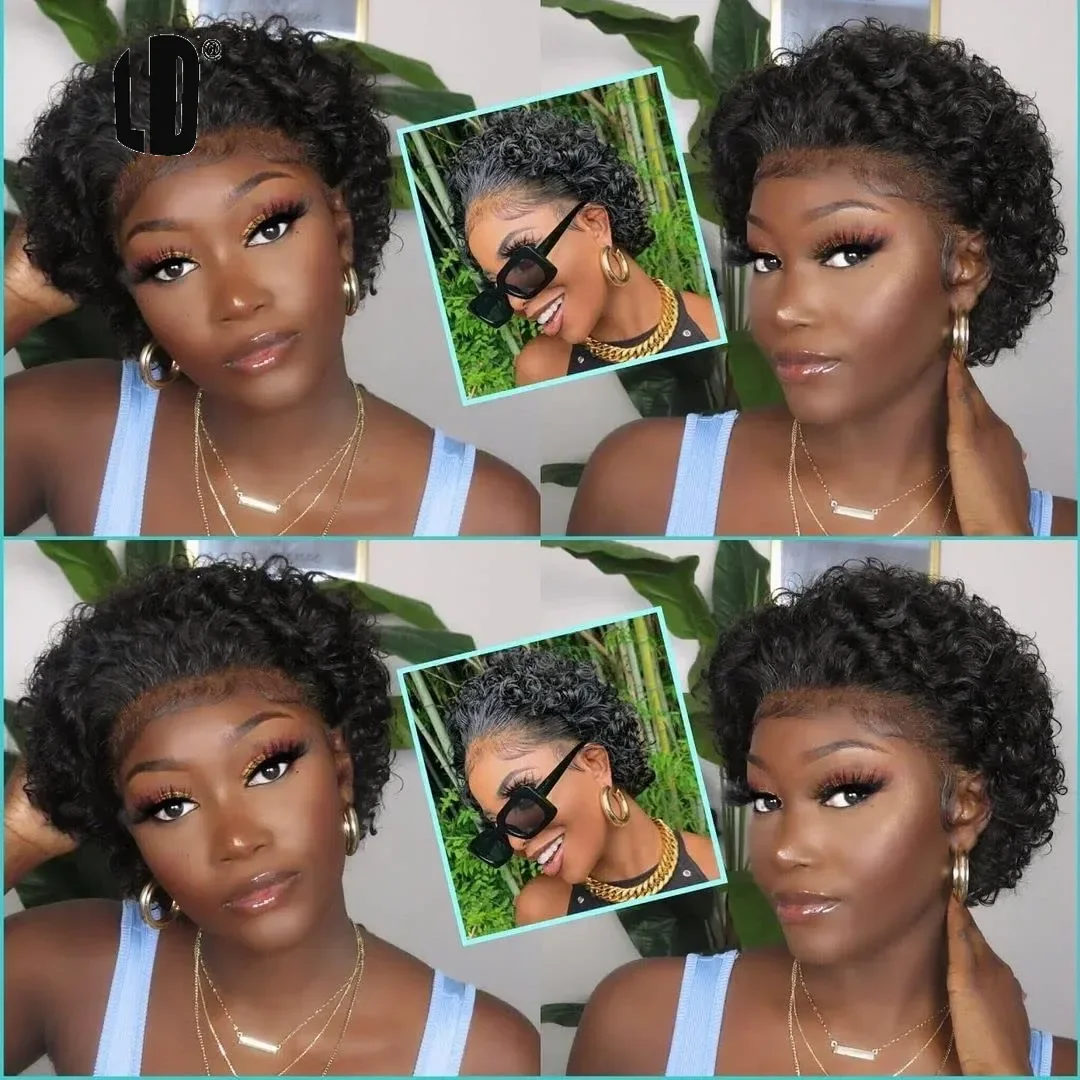 Perruque Pixie Cut 99J, perruq - Short Pixie Cut Wig Human Hair Cheap avis et prix