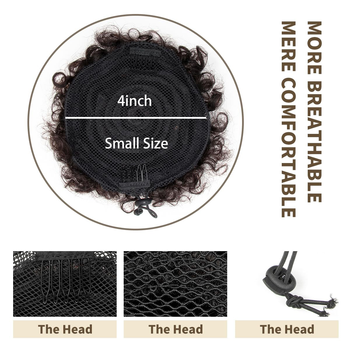 Queue de Cheval Synthétique Af - Drawstring Afro Curly Puff Ponytail avis et prix