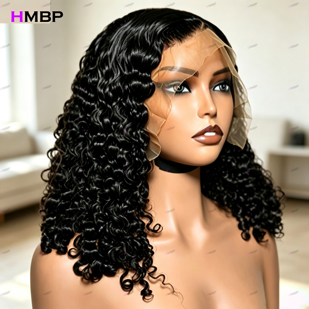Perruques en cheveux humains b - Hd Lace Frontal Wig Human Hair Pre Plucked avis et prix