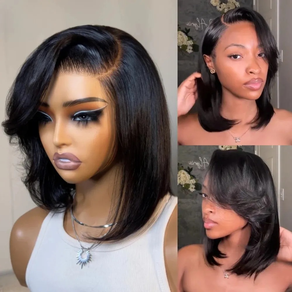 Perruque Lace Front Courte Bob - Pre Parted 13X4 Lace Front Bob Wig avis et prix