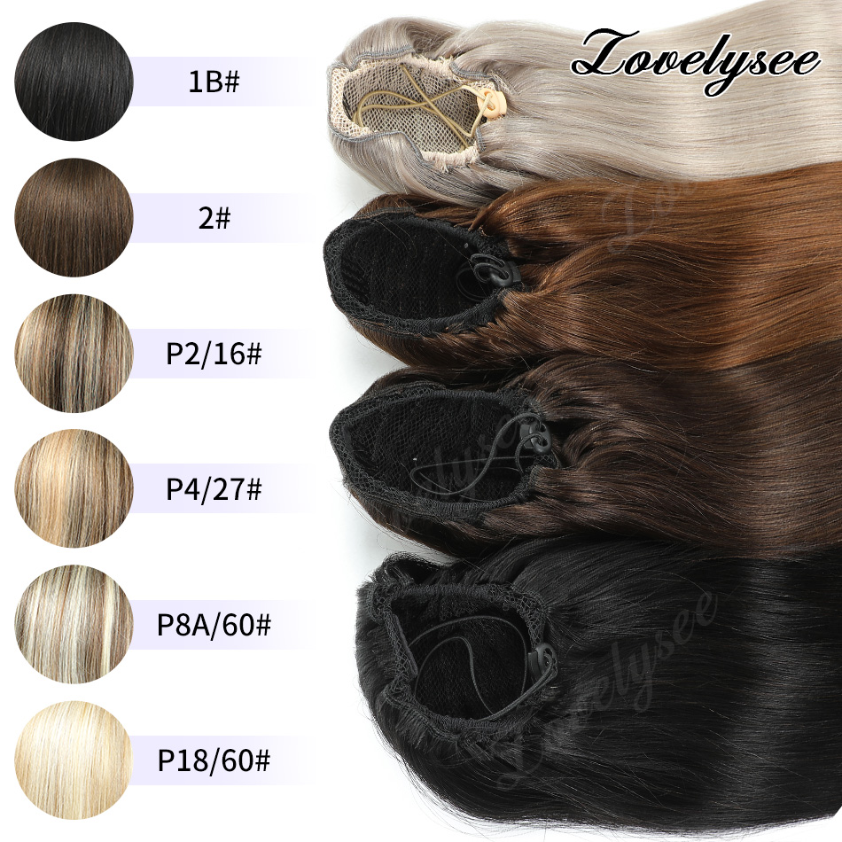 Queue de cheval courte à cordo - Seamless Clip In Hair Extensions Human Hair avis et prix