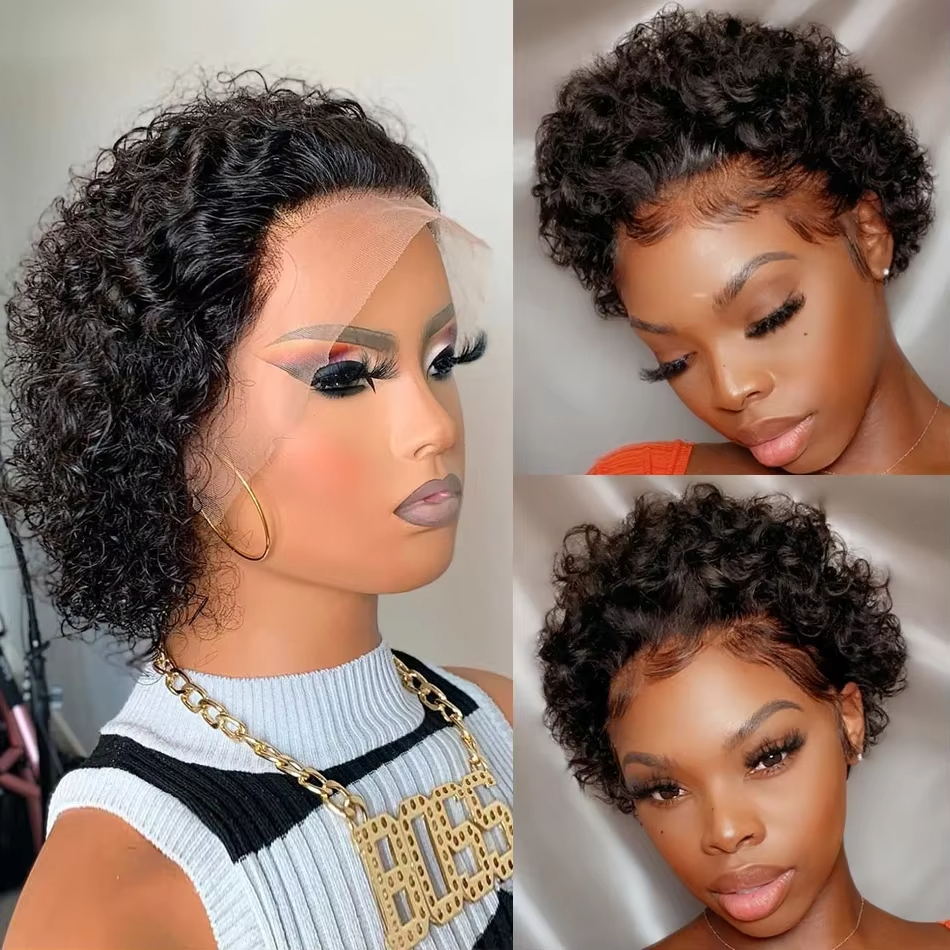 Perruques Pixie Cut 13x4, Perr - Short Pixie Cut Wig Human Hair Cheap avis et prix