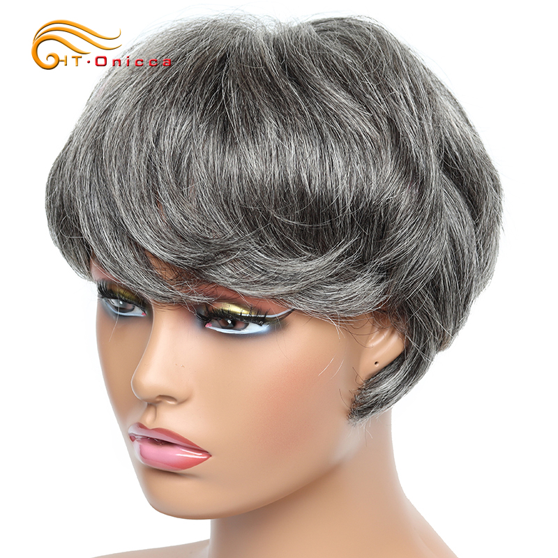 Perruque courte bon marché per - Short Pixie Cut Wig Human Hair Cheap avis et prix