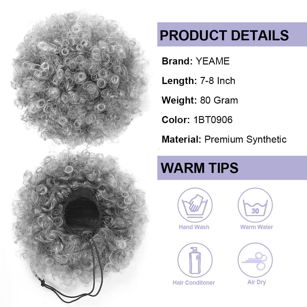 Queue de cheval afro à cordon, - Drawstring Afro Curly Puff Ponytail avis et prix