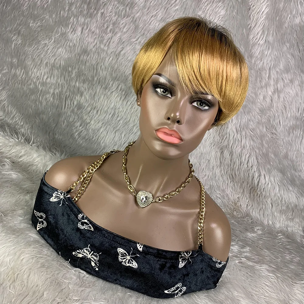 Perruque Brésilienne Naturelle - Short Pixie Cut Wig Human Hair Cheap avis et prix