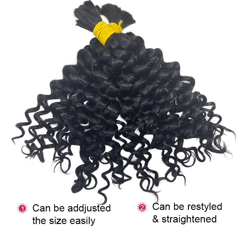 Cheveux humains en vrac de vag - Water Wave Bulk Human Hair For Braiding avis et prix