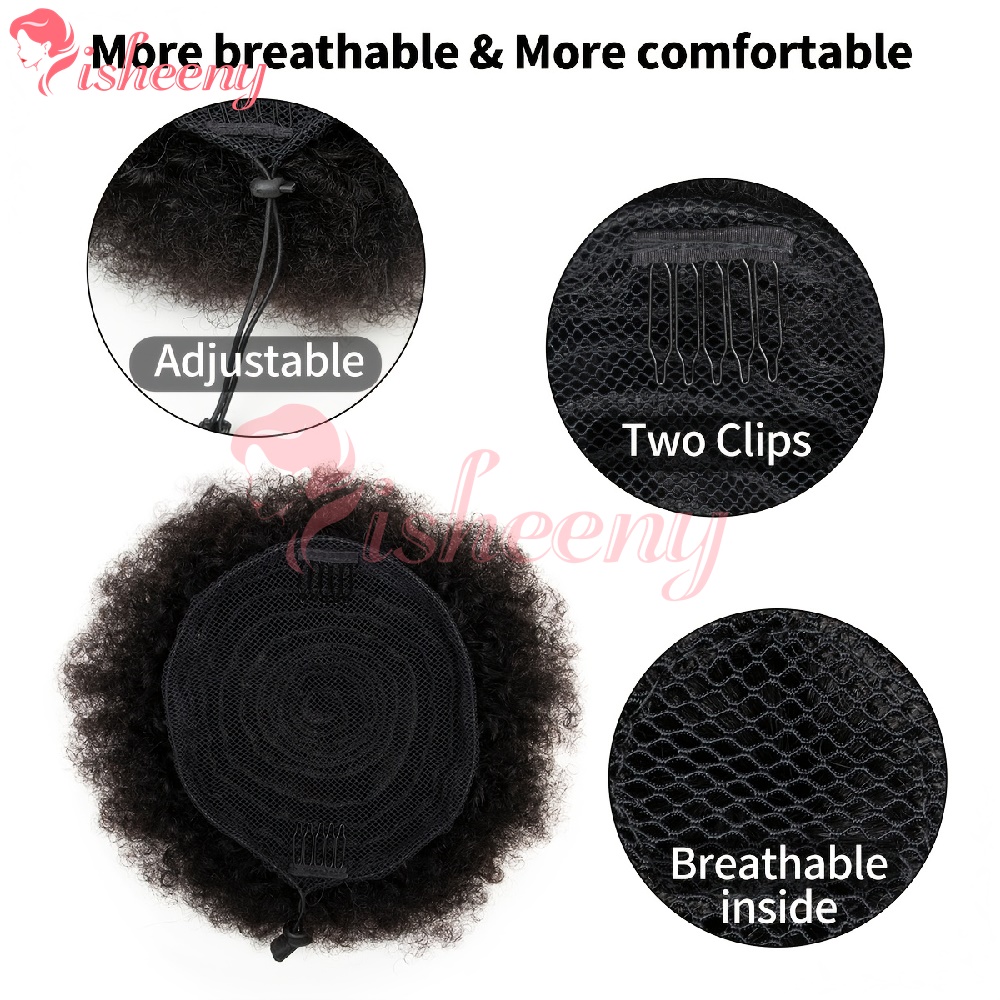Isheeny Afro Puff Bouclé Crépu - Drawstring Afro Curly Puff Ponytail avis et prix