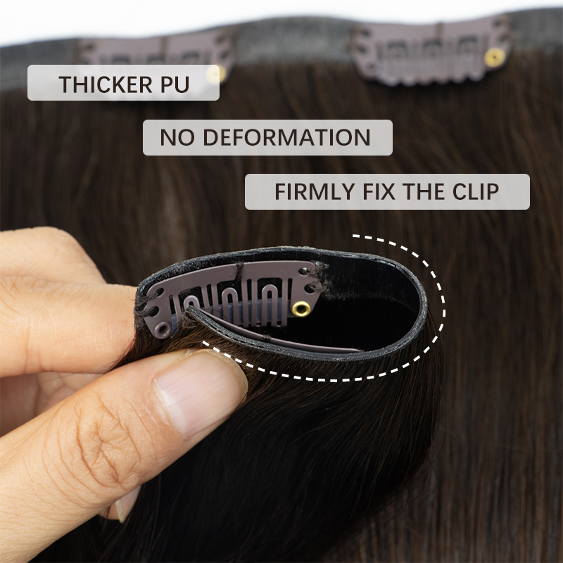 Clip en PU épais Invisible dan - Seamless Clip In Hair Extensions Human Hair avis et prix