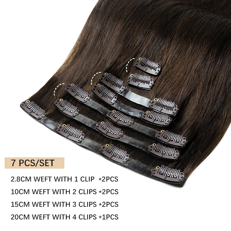 Clip en PU épais Invisible dan - Seamless Clip In Hair Extensions Human Hair avis et prix